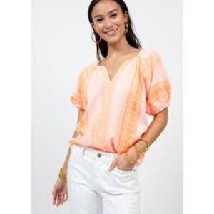 Ivy Jane Peach and Orange Women's Top